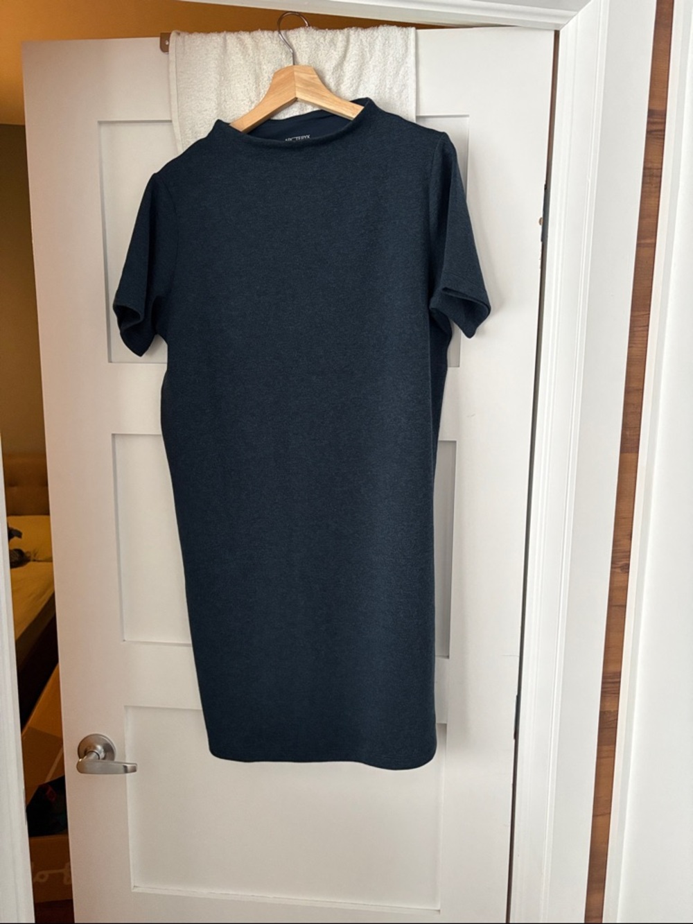 Arc'teryx Short-Sleeve Midi Dress in Deep Navy